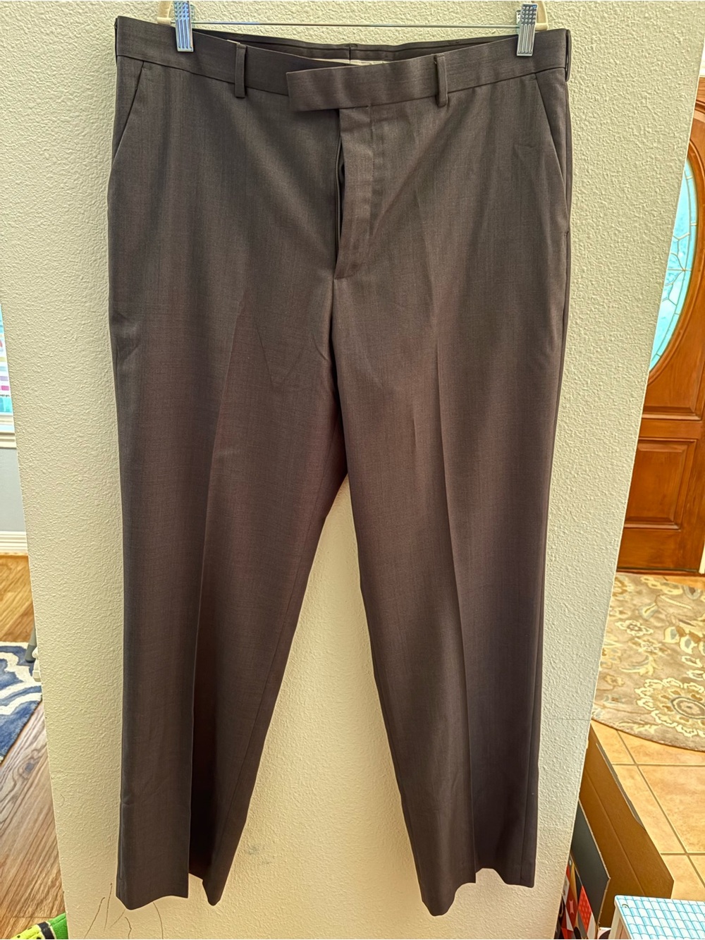 Classic Men's Dress Pants Grey 38x34